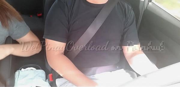  Blowjob While Driving And We Sex Inside Car - Almost Got Caught
